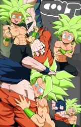 abs blowjob blowjob_face breasts bulge choking choking_on_cock coli coliboly cum cum_in_mouth cum_inside cute cute_expression cute_face dragon_ball hard_on holding_head horny kefla legendary_super_saiyan love muscular muscular_female muscular_male partial_male rape son_goku super_saiyan super_saiyan_2 tears_in_eyes