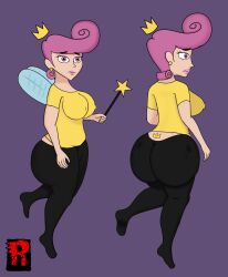 big_ass clothing pink_eyes pink_hair redghost shortstack straight_hair the_fairly_oddparents wanda_fairywinkle-cosma