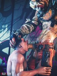 2boys 3d 3d_animation abs animated balls bara barazoku biceps big_balls big_penis blowjob borderlands borderlands_2 borderlands_3 clothing daddy deepthroat dominant dominant_male domination erection face_fucking gay gearbox_software heavy_balls hi_res highres killystein krieg krieg_(borderlands) male male/male male_focus male_nipples male_only manly mask mp4 muscles muscular muscular_arms muscular_male nipples nude oral pecs penis psycho_(borderlands) questionable_consent sound sucking_off tagme testicles tough_guy vein veiny_penis video yaoi