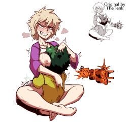 1girls 1milf 2boys age_difference angry areolae ass barefoot blonde_hair blush bottomless breast_smother breasts breath clenched_teeth clothed_sex color_edit drooling edit eyelashes feet female female_on_top green_hair hair_grab human izuku_midoriya katsuki_bakugou large_breasts larger_female leg_lock leg_wrap male milf mitsuki_bakugou mother_and_son mother_and_son's_friend mother_and_son's_rival motherly_cuckold multiple_boys my_hero_academia netorare nipples orange_eyes rolling_eyes saliva sex shirt_grab shirt_lift short_hair size_difference smaller_male smile soles spiked_hair straight straight_hair sweat thetenk toes vaginal_penetration warm_colors white_background young_man_and_milf