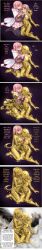 cape cum female_only gold_(metal) gold_statue incest petrification petrified petrify pink_eyes pink_hair sisters tears yuri