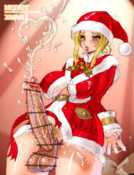 1futa balls bar_censor big_balls big_penis blonde_hair blush breasts censor_bar censored censored_penis christmas cum cum_on_body cum_on_self ejaculation erect_nipples erection futanari hair hairy_balls handsfree_ejaculation heart_cum huge_cock intersex large_breasts large_penis nipple_bulge no_bra no_panties open_clothes open_mouth open_shirt penis plump pointless_censoring pubic_hair retracted_foreskin sannengumi_kinpenisensei santa_suit shirt smile solo_futa sweat testicles veiny veiny_penis