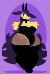 anthro big_breasts breasts bunnysuit female kartoonkane thick_thighs wide_hips