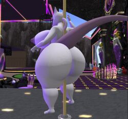 big_ass big_breasts breasts bubble_butt female female_mewtwo ferialexonar huge_ass mewtwo pokemon pokemon_(species) thick_thighs wide_hips