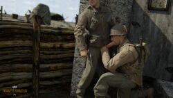 call_of_duty_ww2 infantry infantryman male_focus male_only soldier soldiers tommys_eagle_hq uniform world_war_2