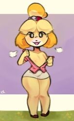 isabelle (animal crossing) from animal crossing by tofuuu