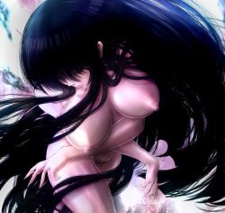 1girls asian_female black_hair hagoromo_kitsune kitsune long_hair youkai