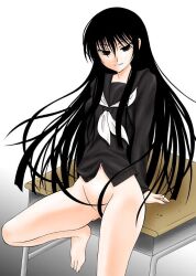 1girls asian_female black_hair hagoromo_kitsune kitsune long_hair youkai