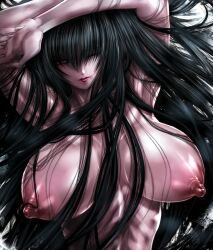 1girls asian_female black_hair hagoromo_kitsune kitsune long_hair youkai