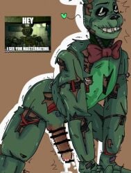 1boy arched_back ass big_ass big_dick big_penis corpse cum dick five_nights_at_freddy's five_nights_at_freddy's_3 fnaf male male_only meme penis robot solo solo_male springtrap springtrap_(fnaf) william_afton zombie