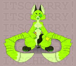 cute furry kazzioe_(itscherry) original_character silly_face tentacle tentacle_dick yiff