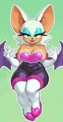 rouge the bat from sega by rizdraws