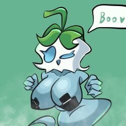 female ghost ghost_pepper_(pvz) houvandie pasties plant plantie plants_vs_zombies text text_bubble