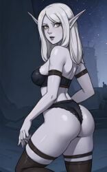 ai_generated black_lingerie blizzard_entertainment dark_ranger female forsaken world_of_warcraft