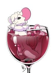 bathing bedroom_eyes femboy high5art looking_at_viewer one_eye_covered one_eye_obstructed one_eye_visible person_in_glass rat rat_boy rat_humanoid rat_tail reggie_(whygena) seductive seductive_body seductive_eyes seductive_gaze seductive_look seductive_mouth seductive_pose seductive_smile wine wine_glass wine_on_body