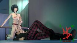 1boy 1futa 3d animated ball_sucking balls_on_face breasts facesitting female futa_on_male futanari huge_penis joker_(persona) longer_than_30_seconds masturbation nail_polish nipples no_sound office penis persona persona_5 ren_amamiya school_uniform sfmslayer sleeping source_filmmaker tae_takemi tagme testicles video