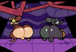 2boys animated anus ass big_ass big_butt butt clapping_ass clapping_buttocks clapping_cheeks furry looking_at_viewer looking_back mad_rat_(character) mad_rat_dead mouse murid rodent superiorfox toony twerk twerking