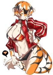 1girls 2023 absurd_res anthro aspirindabaitu big_breasts bikini breasts female female_focus furry hips simple_background solo solo_female solo_focus striped striped_body striped_fur stripes sweat sweatdrop swimsuit swimwear thick_thighs thighs tiger tiger_ears tiger_girl tiger_humanoid tiger_print tiger_stripes tiger_tail white_background wide_hips