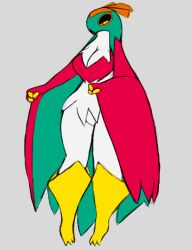 1girls anthro artesjsc avian big_breasts bird breasts female female_only hawlucha pokémon_(species) pokemon thick_thighs wide_hips