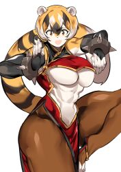 1girls 2023 abs absurd_res alternate_version_available anthro big_breasts bracelet breasts female female_focus furry hips midriff muscular muscular_female mx99926 solo solo_female solo_focus spiked_bracelet thick_thighs thighs tiger tiger_girl tiger_humanoid underboob wide_hips