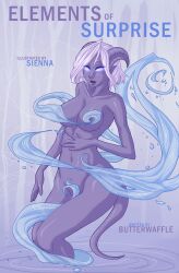 1girls blizzard_entertainment comic_cover draenei jahlee original_character purple_skin shaman_(warcraft) sienna solo warcraft white_hair world_of_warcraft