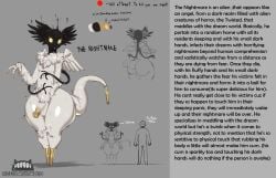 alien anthro ass big_butt character_sheet eldritch_abomination genitals girly hi_res huge_hips huge_thighs lore male monster penis size_difference smaller_male solo the_nightmare_(zeblackballd) thick_thighs ze_blackball.d zeblackballd_(artist)