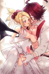 adell breasts disgaea disgaea_2 exposed_breasts exposed_penis fingering_partner fingering_pussy handjob large_breasts large_penis nippon_ichi_software penis puffphox pussy rozalin wedding wet_pussy