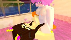 2girls 3d adult animal_ears armpits artist_request blush bouncing_breasts breasts cat_ears cat_girl character_profile completely_nude embarrassed embarrassed_nude_female embracing erect_nipples female horny horny_female mine-imator minecraft mizuki_(mymizukid) naked nipples nude nude_female nudity oiled_skin pink_ears pink_eyes pink_hair pussy pussy_wet tagme yuri