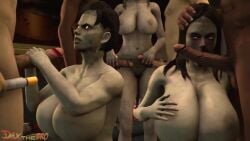 3girls 4boys animated common_infected_(l4d) common_infected_gyat_(soldierhunterm) dark-skinned_male daxthebro double_handjob group_sex handjob huge_breasts left_4_dead left_4_dead_2 multiple_boys multiple_girls rubbing_penis_on_lips shorter_than_10_seconds source_filmmaker tagme the_witch valve video witch witch_(left_4_dead) zombie zombie_girl