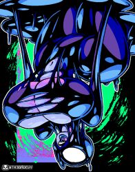 2d batman_beyond black_body breasts dc_comics hourglass_figure inque large_ass large_breasts melting monster_girl purple_skin slime tagme th3gadfly