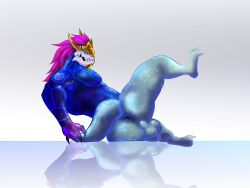 1boy ass aurelion_sol balls furry gay humanoid league_of_legends legs_up looking_at_viewer male male_only nude presenting solo solo_focus tail thorekgs