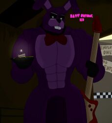 abs absurd_res animatronic anthro balls biceps big_balls big_ears big_muscles big_pecs big_penis big_teeth bonnie_(fnaf) bow_tie buckteeth cake candle clothing dark_room dessert first_person_view five_nights_at_freddy's flaccid food genitals glowing glowing_eyes guitar hi_res huge_balls huge_cock huge_muscles hyper hyper_balls hyper_genitalia hyper_muscles hyper_penis lagomorph legwear leporid long_ears looking_at_viewer looking_down looking_down_at_viewer m4n machine male male_only mammal muscular muscular_male musical_instrument narrowed_eyes pecs penis plucked_string_instrument rabbit robot robot_penis scottgames smile smiling_at_viewer solo speech_bubble string_instrument teeth text thigh_highs