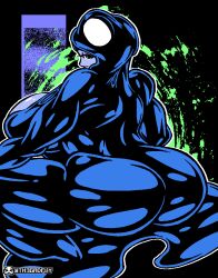 2d batman_beyond black_body dc_comics hourglass_figure inque large_ass large_breasts melting monster_girl purple_skin slime tagme th3gadfly