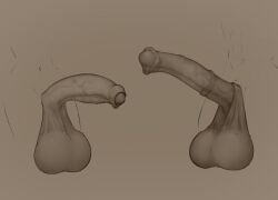 balls big_penis equine_penis horsecock humanoid_penis male_only penis sketch yo-lander