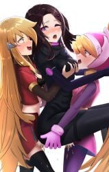 1girls 2futas 3girls abs absurdres ahe_gao anal blonde_hair blue_eyes bodystocking bottomless bra breasts brown_hair ciel_(mega_man) clothed clothed_sex clothes_lift clothing commission commissioner_upload cum cum_in_ass cum_in_pussy double_penetration dusk_(wayanfa) elf_(mega_man_zero) fauron714 female futa_on_female futa_with_female futanari gloves green_eyes groping hair_ornament hands_on_another's_hips helmet highres human lifted_by_another light-skinned_female light-skinned_futanari light_skin long_hair medium_breasts mega_man mega_man_zero mostly_clothed multiple_girls non-web_source open_clothes open_mouth original pink_eyes ponytail sex shirt_lift skirt small_breasts standing thighhighs thighs torn_clothes undershirt underwear vaginal_penetration