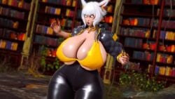 1girls 3d 3d_(artwork) animal_ears animated areolae ass ass_bigger_than_head big_areola big_ass big_breasts big_butt bouncing_breasts breast_expansion breasts breasts_bigger_than_head bubble_butt bursting_breasts closed_eyes clothing curvaceous curvy curvy_figure dat_ass dumptruck_ass erect_nipples female female_only final_fantasy final_fantasy_xiv growth hands_on_hips huge_ass huge_breasts jiggle jiggling_breasts mostly_clothed no_sound open_mouth prevence ring rings shorter_than_30_seconds smile solo solo_female square_enix tagme thick_thighs tongue tongue_out top_heavy video voluptuous voluptuous_female wardrobe_malfunction white_eyes white_hair wide_hips y'shtola