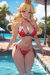 princess peach from mario (series) by donben