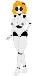 big_breasts casual casual_nudity derpina funny huge_breasts meme pose rage_comics robot robot_girl smiling