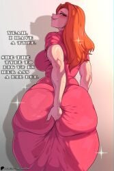 1female 1girls amazon_prime ass ass_focus atom_eve big_ass bite_lip blush butt_digging digging_up_in_they_ass dumptruck_ass fat_ass female fingers_in_ass flushed huge_ass image_comics invincible invincible_(comics) invincible_(tv_series) lard_ass okioppai pawg pleasure_face samantha_eve_wilkins solo_female tagme text twitter_link wide_hips