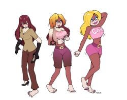 bimbofication blackshirtboy candy_kong donkey_kong_(series) original_character pink_shorts transformation