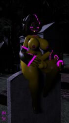 anthro balls banette big_balls big_breasts big_penis bodily_fluids breasts cemetery cum cum_drip cum_on_penis dripping generation_3_pokemon genital_fluids genitals glistening glistening_body glowing glowing_cum glowing_eyes glowing_markings gynomorph hi_res humanoid intersex markings mega_banette mega_evolution moltenxenon night nintendo nipple_piercing nipples penis piercing pokémon_(species) pokemon pokemon_(species) public public_nudity raised_leg richie_(moltenxenon) short_stack sitting sleeves smug smug_face smug_grin solo thick_thighs tombstone unusual_bodily_fluids unusual_cum unusual_genital_fluids