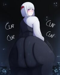 2d 2d_(artwork) arms ass ass_clapping big_ass big_butt blush blushing bubble_ass bubble_butt butt clap clapping clapping_ass clapping_buttocks clapping_cheeks clothed clothing curvaceous curvy curvy_body curvy_figure dat_ass dumptruck_ass eyelashes fat_ass hair high_resolution highres hips huge_ass huge_butt human human_only jujutsu_kaisen kimono large_ass large_butt legs light_skin looking_at_viewer looking_back looking_back_at_viewer mammal open_eyes plump plump_ass purple_eyes short_hair text thick thick_ass thick_legs thick_thighs thighs uraume very_high_resolution voluptuous w1hot white_hair wide_hips wide_thighs yukata