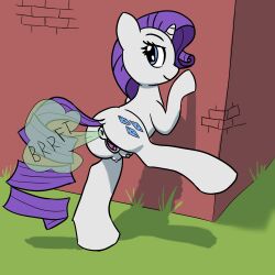 ass blue_eyes crotchboob cutie_mark equid equine fart fart_cloud fart_fetish female friendship_is_magic hair hasbro horn horse mammal mane my_little_pony nipples pony purple_hair purple_tail pussy rarity_(mlp) tail unicorn