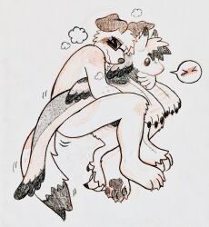 >_< ambiguous_gender ambiguous_penetrated animate_inanimate anthro anthro_penetrating birdpaw_(artist) breath brown_ears button_ears canid canine canis closed_eyes colored_pencil_(artwork) domestic_dog dragon duo feathered_dragon feathers floppy_ears fur furred_dragon fursona_(birdpaw) graphite_(artwork) hi_res living_plushie male male/ambiguous male_penetrating male_penetrating_ambiguous mammal orange_body orange_fur pencil_(artwork) penetration plushie plushophilia sex simple_background traditional_media_(artwork) white_background