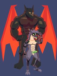 2023 2_penises abs absurd_res anthro athletic athletic_anthro big_muscles big_penis blep blush digitigrade diphallia diphallism dragon duo erection felix_bardner genitals glowing glowing_body glowing_eyes glowing_genitalia glowing_penis glowing_scales green_eyes hair heart hi_res hot_metal huge_cock huge_muscles male male/male membrane_(anatomy) membranous_wings metal_scales multi_genitalia multi_penis multicolored_body muscular muscular_male pecs penis purple_body purple_hair scales simple_background synth_(vader-san) tongue tongue_out toste two_tone_body wings yellow_eyes