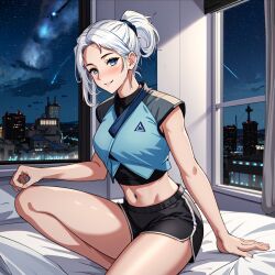 ai_generated blue_eyes jett_(valorant) smartsloth valorant white_hair