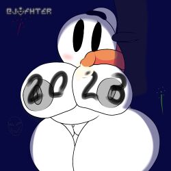 2023 ass big_ass big_breasts big_butt breasts cum cum_on_breasts jafter new_year original_character penis self_upload shortstack