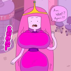 1girls adventure_time adventure_time_distant_lands big_breasts bonnibel_bubblegum breast_expansion breast_growth breast_growth_(enlargement) breasts breasts_expansion bubble_gum bubble_gum_girl candy candy_girl cartoon_network curvy curvy_body curvy_female curvy_figure curvy_hips digital_drawing_(artwork) digital_media_(artwork) dress english english_text female food food_girl food_humanoid goo_creature goo_girl hbo_max huge_breasts large_breasts long_hair monster_girl pink_dress pink_hair pink_skin princess princess_bubblegum princess_dress rubberlemtoons_(artist) solo text thick thick_thighs thin_waist top_heavy warner_brothers wide_hips