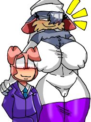 big_breasts dog_humanoid elegant_dress furry grey_fur purple_clothing purple_socks rat_humanoid size_difference tuffythechileanrat tuffythechileanrat_(artist) visible_nipples visible_pussy wedding_dress white_background yellow_eyes