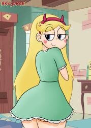 big_ass big_butt blonde_female blonde_hair kozydrex star_butterfly star_vs_the_forces_of_evil thick_ass thick_thighs